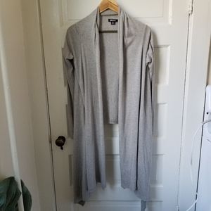 DKNY Cozy wrap sweater light grey gray small